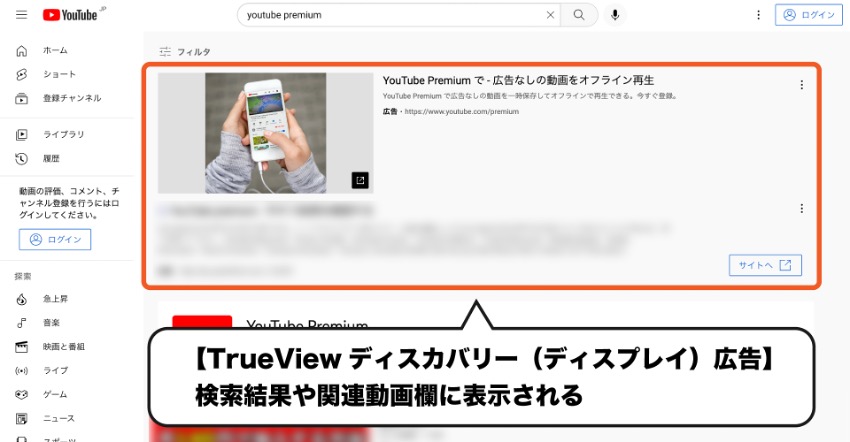 TrueViewディスカバリー（ディスプレイ）広告