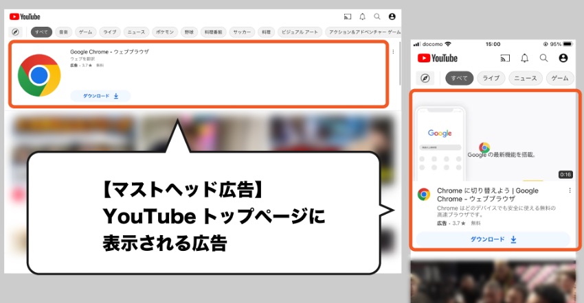 マストヘッド広告