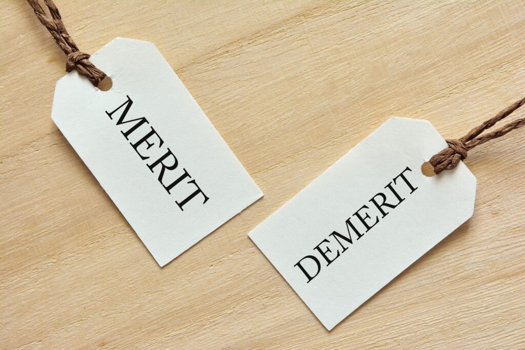 MERITとDEMERIT