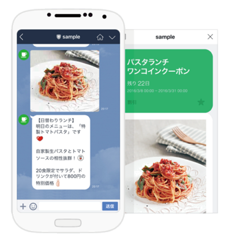 LINE公式アカウントのメッセージ配信作成画面